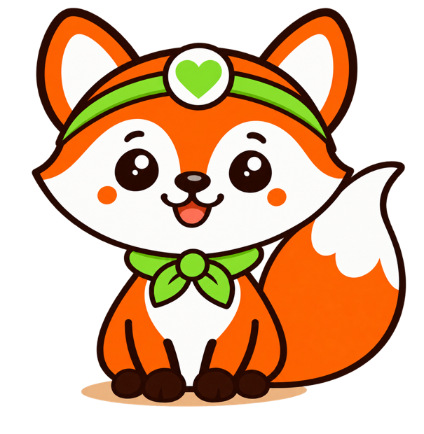 Scout the fox, sitting